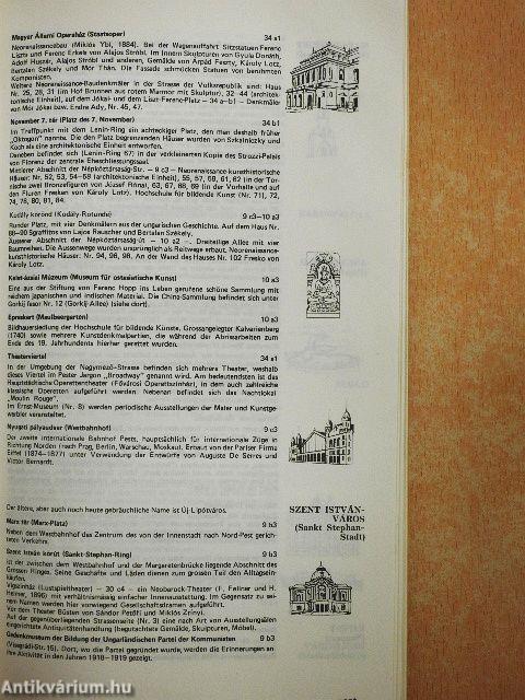 Stadtführer und Atlas Budapest