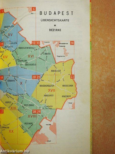 Stadtführer und Atlas Budapest