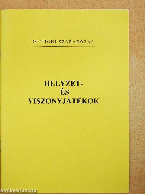 Helyzet- és viszonyjátékok