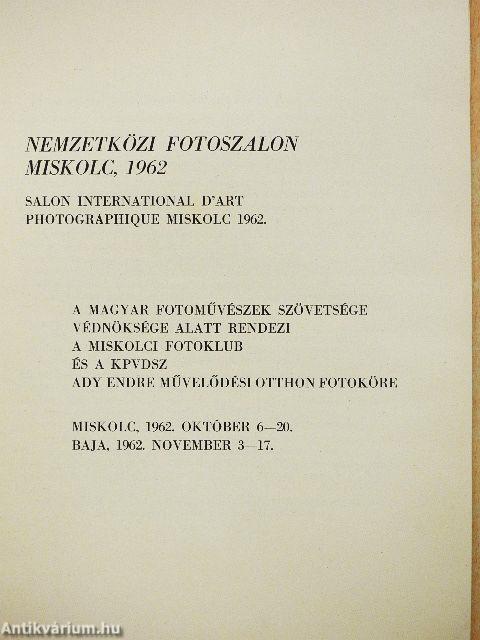 Nemzetközi Fotoszalon Miskolc, 1962