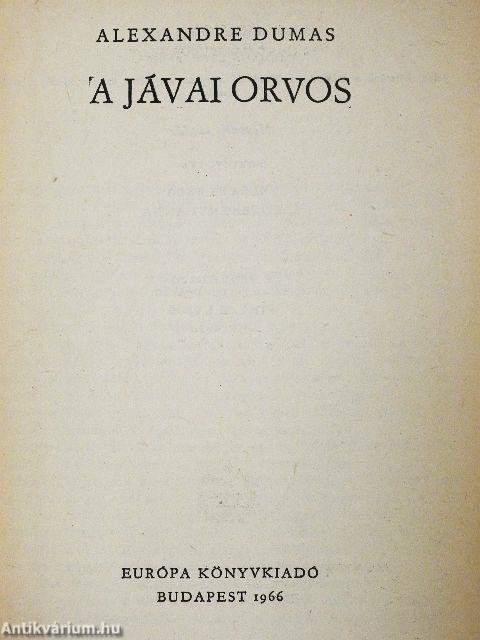 A jávai orvos