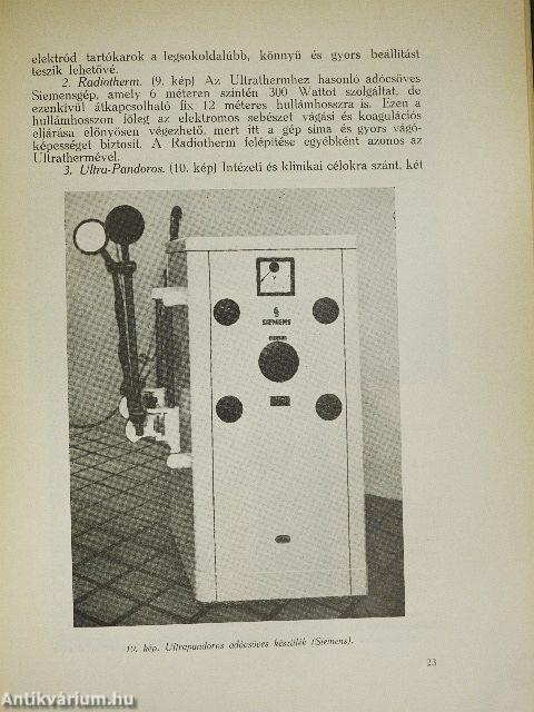 A rövidhullámok klinikai alkalmazása