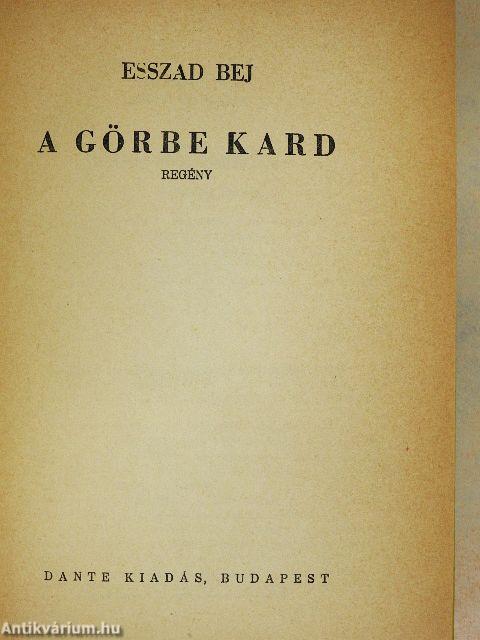 A görbe kard