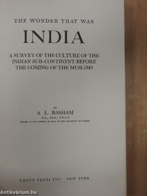 The Wonder that was India