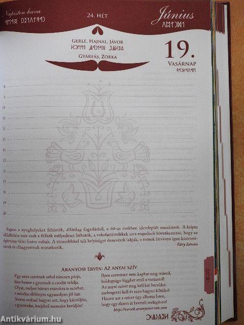 Regélő határidőnapló 2022. 