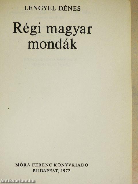 Régi magyar mondák