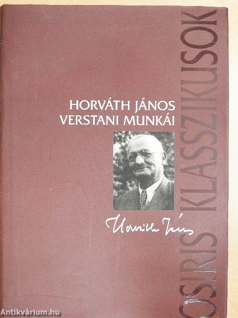 Horváth János verstani munkái
