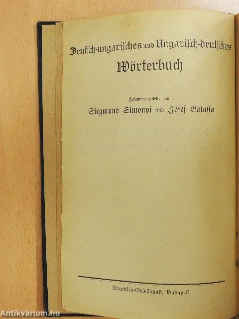 Német-magyar és magyar-német szótár I-II.