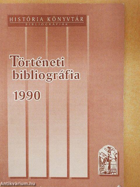 Történeti bibliográfia 1990