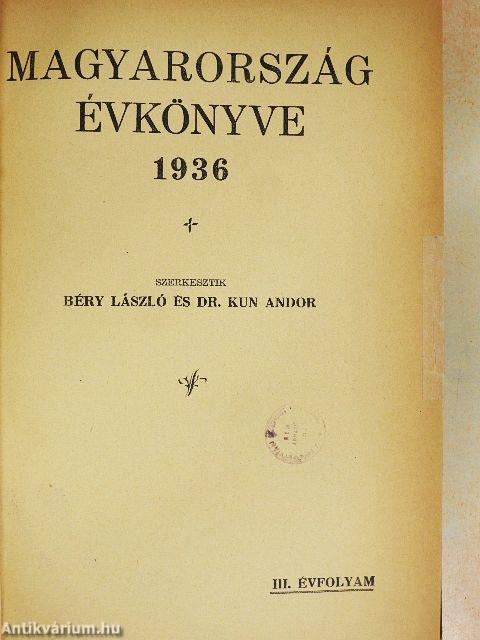 Magyarország Évkönyve 1936