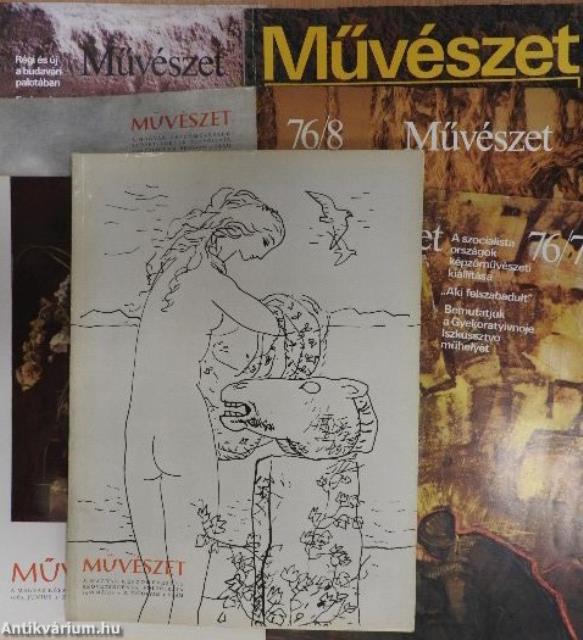 Művészet 1969., 1976., 1979. (vegyes számok) (7 db)