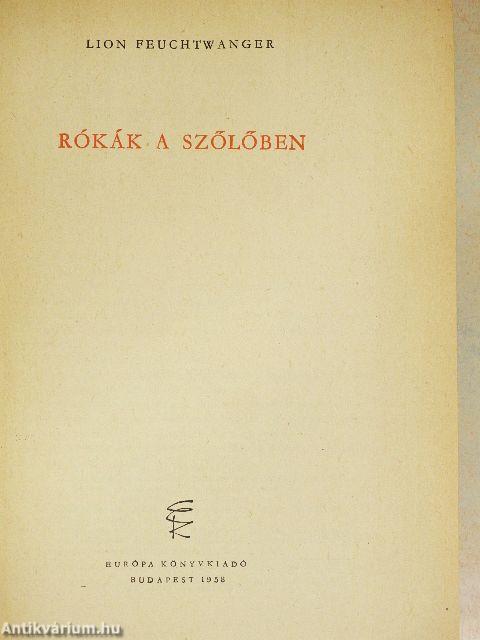 Rókák a szőlőben