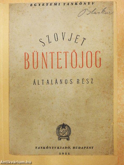 Szovjet büntetőjog