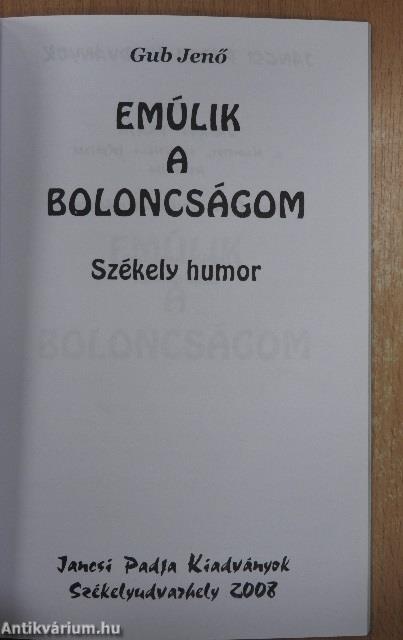 Emúlik a boloncságom