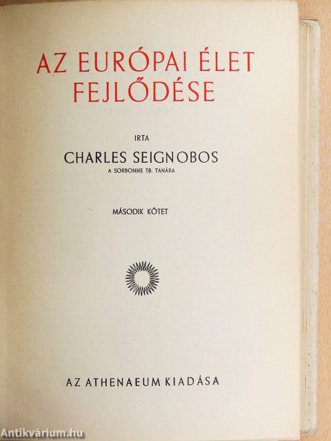 Az európai élet fejlődése