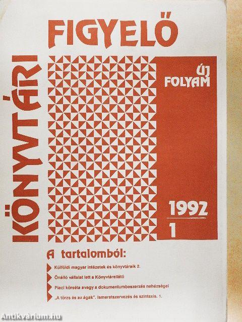 Könyvtári Figyelő 1992/1.