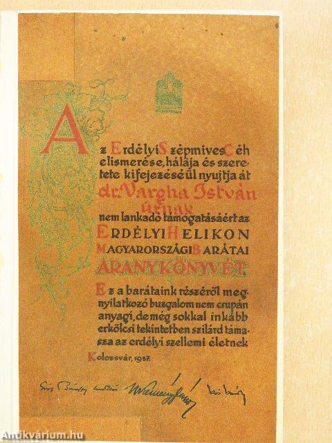 Az Erdélyi Helikon magyarországi barátainak Aranykönyve 1937