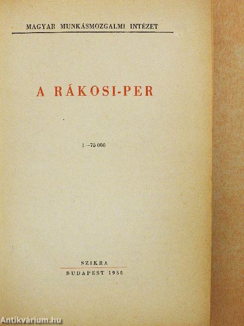 A Rákosi-per