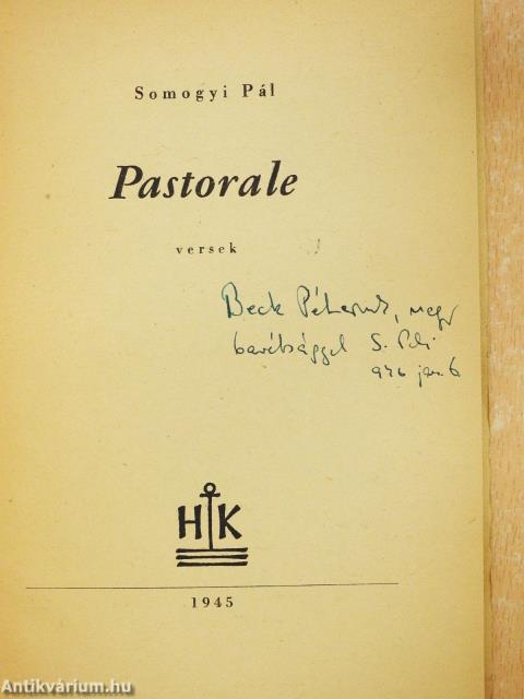 Pastorale (dedikált példány)