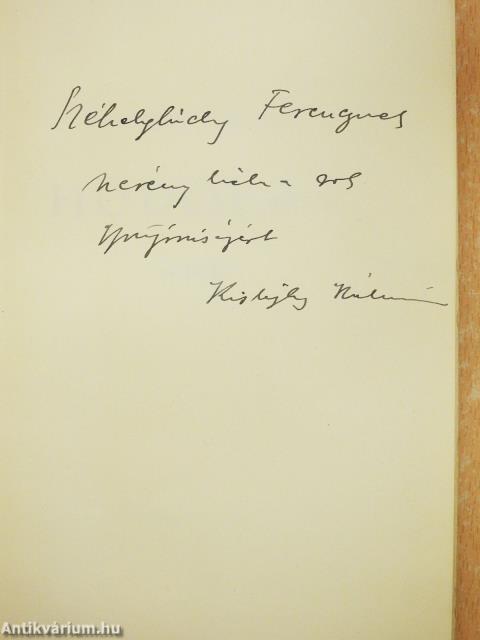 Hódolat (dedikált példány)