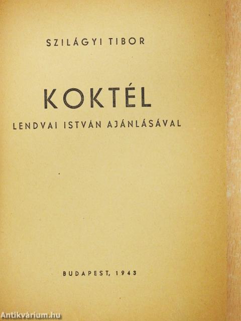 Koktél (dedikált példány)