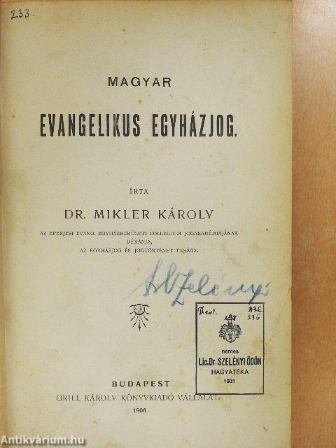 Magyar evangelikus egyházjog