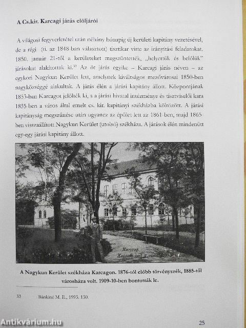 Nagykun kapitányok a 16. századtól 1876-ig