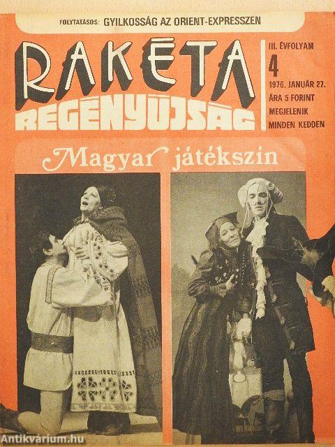 Rakéta Regényújság 1976. (nem teljes évfolyam)