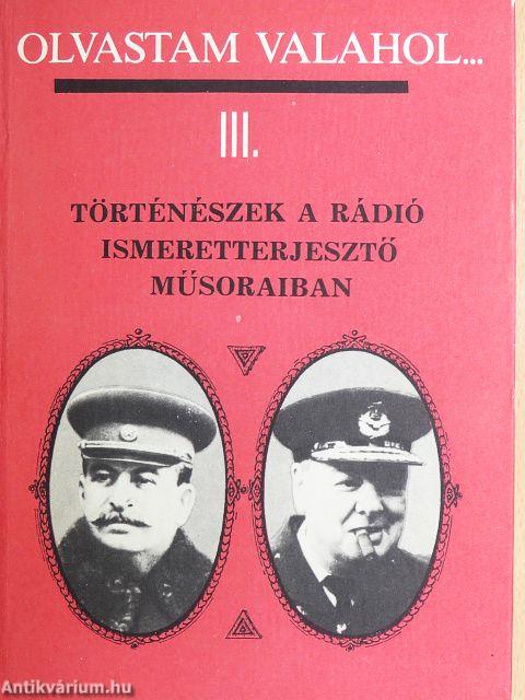 Olvastam valahol... III.