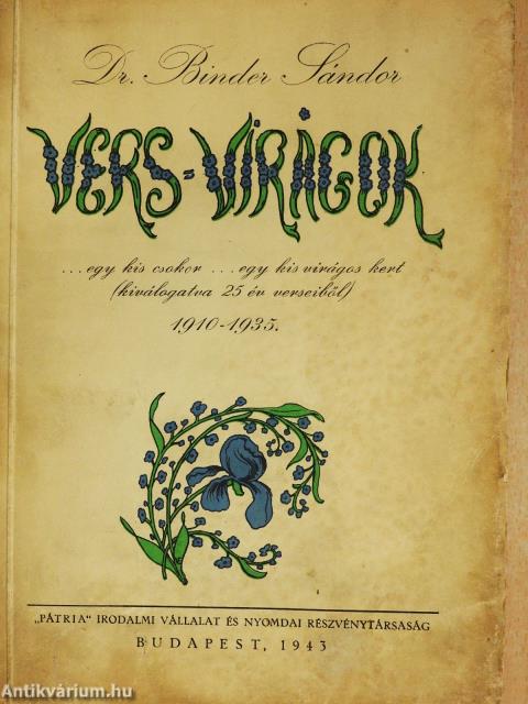 Vers-virágok (dedikált példány)