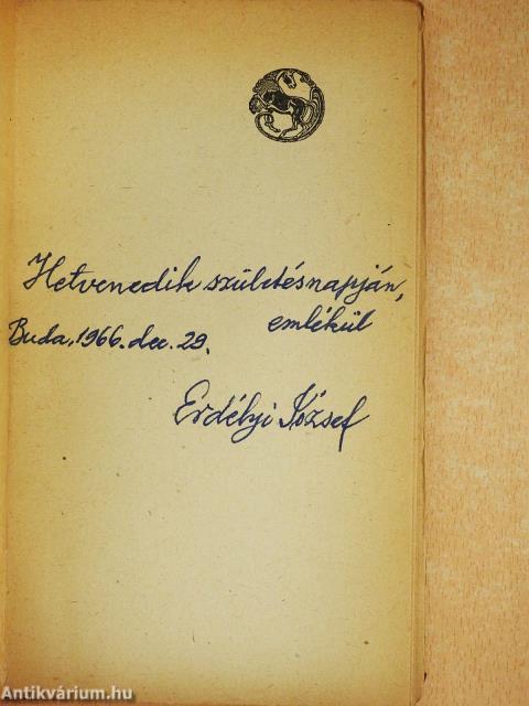 Ibolyalevél (dedikált példány)