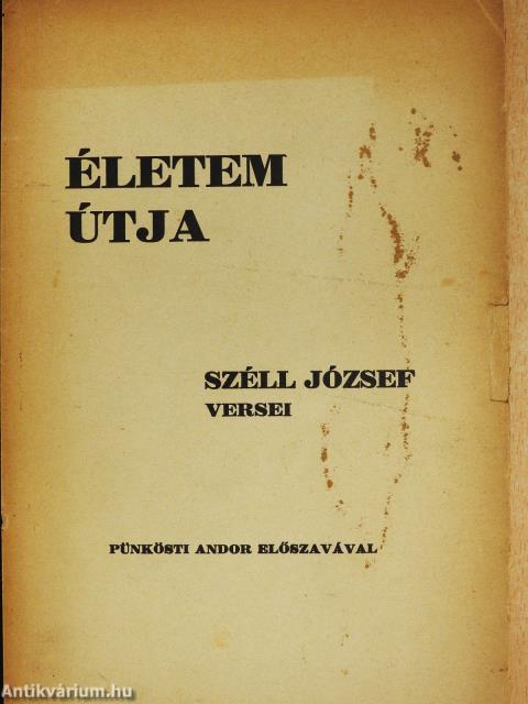 Életem útja (dedikált példány)