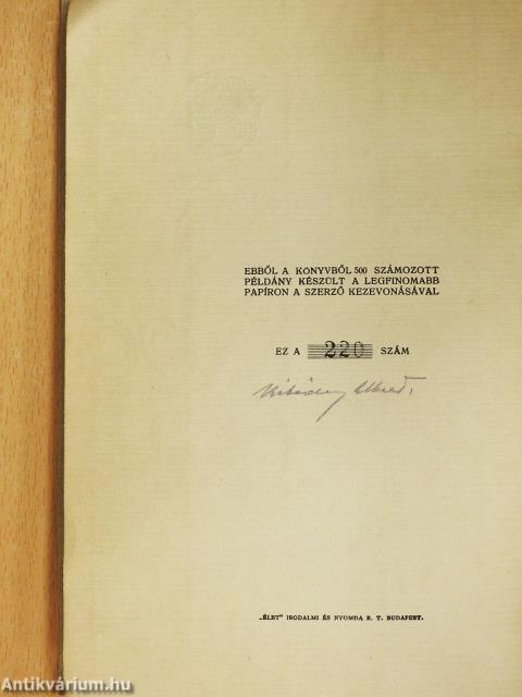 Máglyák kigyúlnak (számozott, aláírt példány)