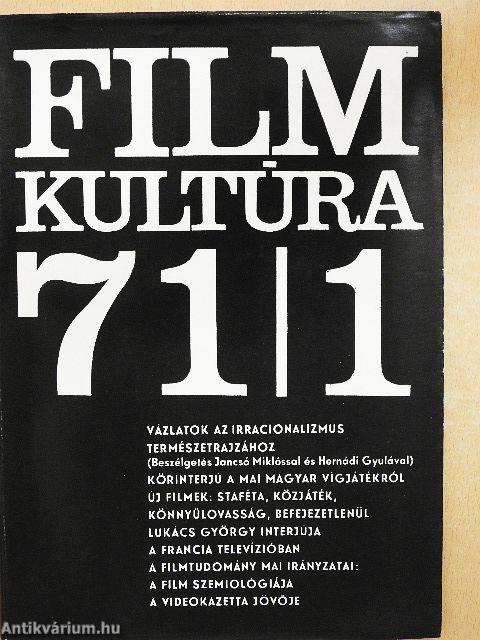 Filmkultúra 1971. január-december