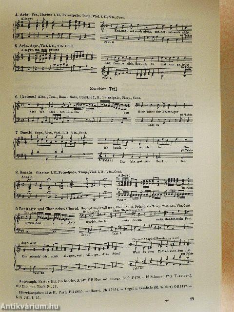 Thematisch-systematisches Verzeichnis der Musikalischen Werke von Johann Sebastian Bach