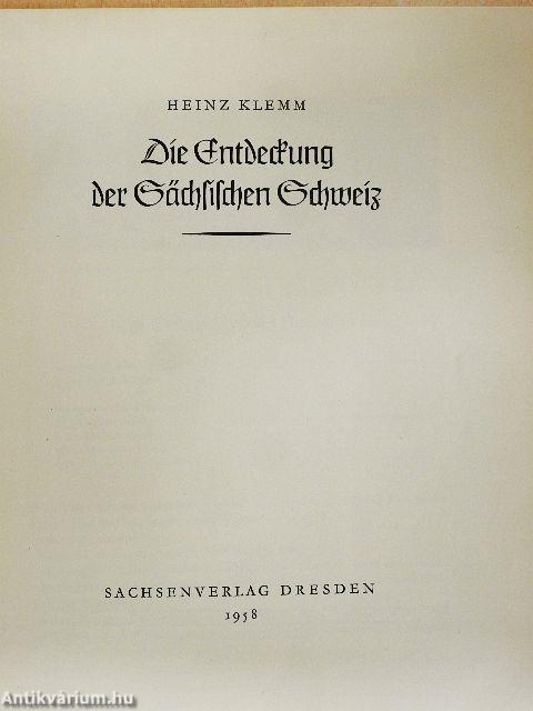 Die Entdeckung der Sächsischen Schweiz