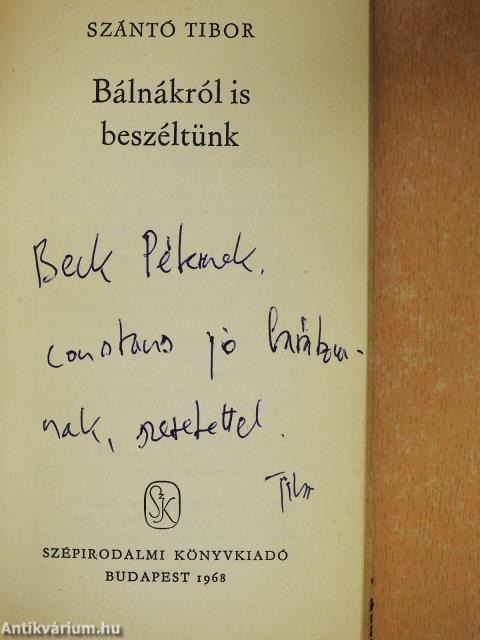 Bálnákról is beszéltünk (dedikált példány)