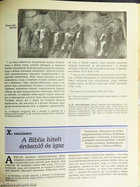 "A teljes Írás Istentől ihletett és hasznos"