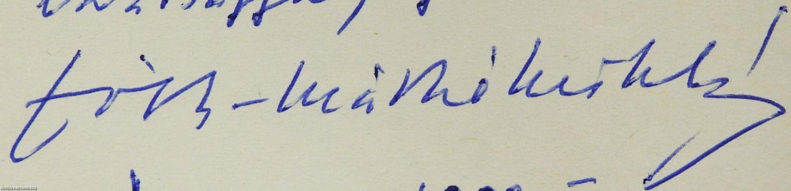 Isten trombitája/"Megszámlálta futásodat..." (dedikált példány)