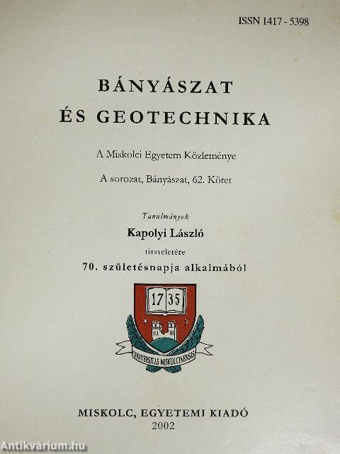 Bányászat és geotechnika
