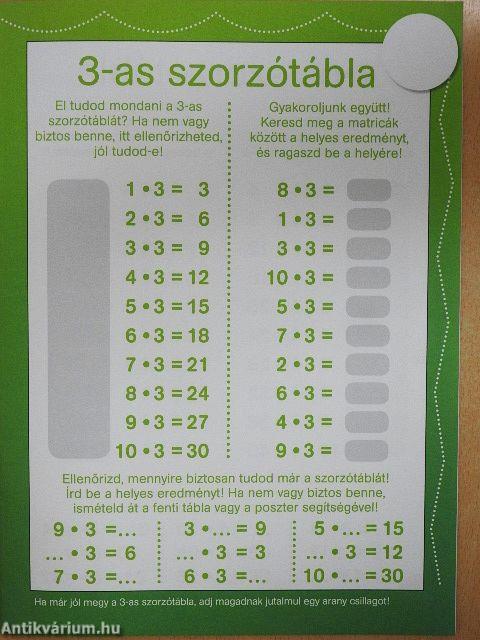 Játékos szorzótábla