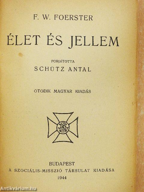 Élet és jellem