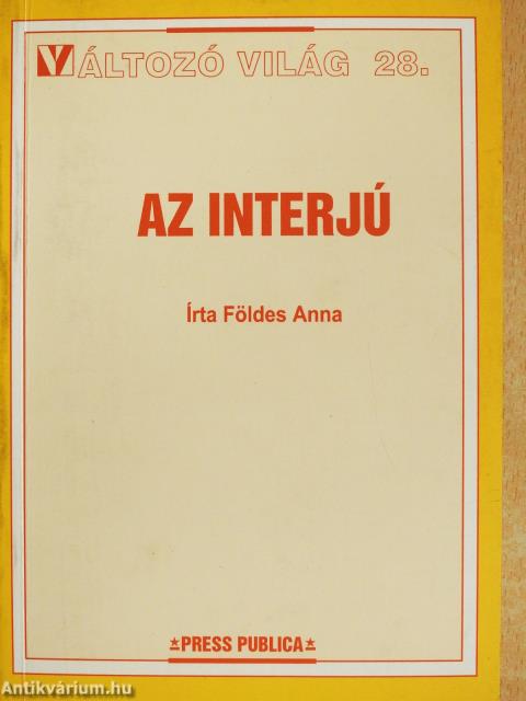 Az interjú (dedikált példány)