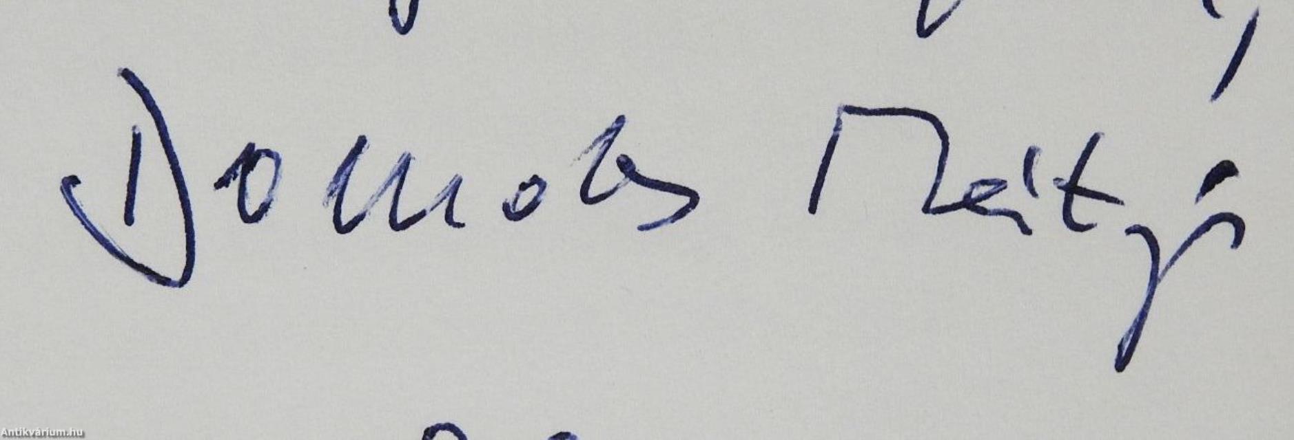 A porlepte énekes (dedikált példány)