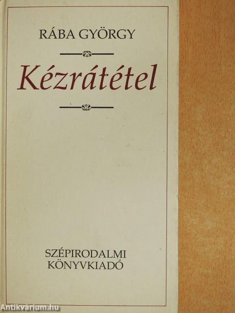 Kézrátétel (dedikált példány)