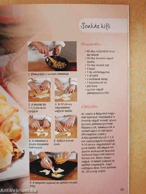 Sós pogácsák, stanglik, csigák