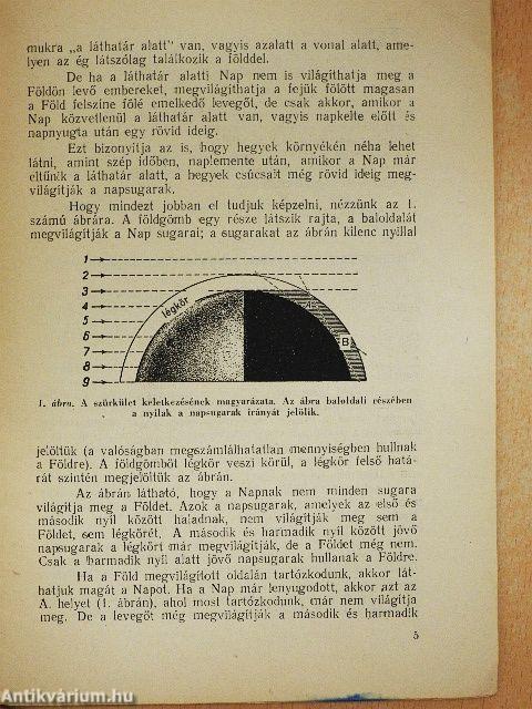 Nap és éj, évszakok