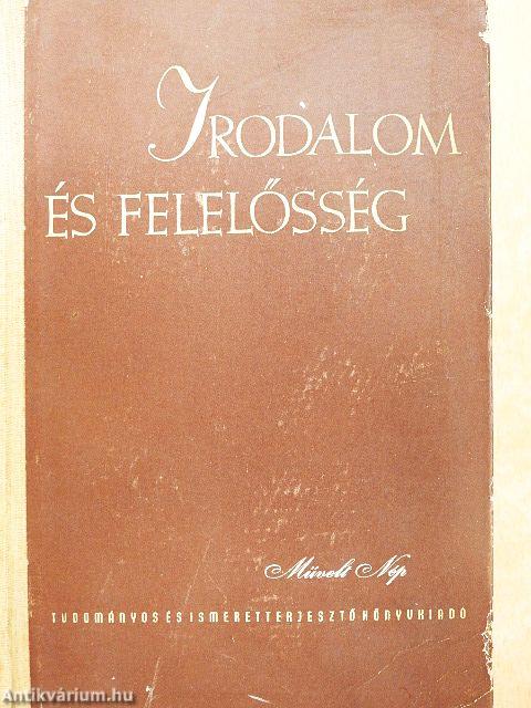 Irodalom és felelősség