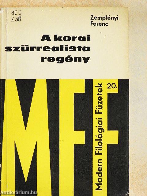 A korai szürrealista regény