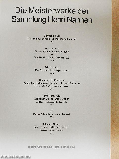 Die Meisterwerke der Sammlung Henri Nannen
